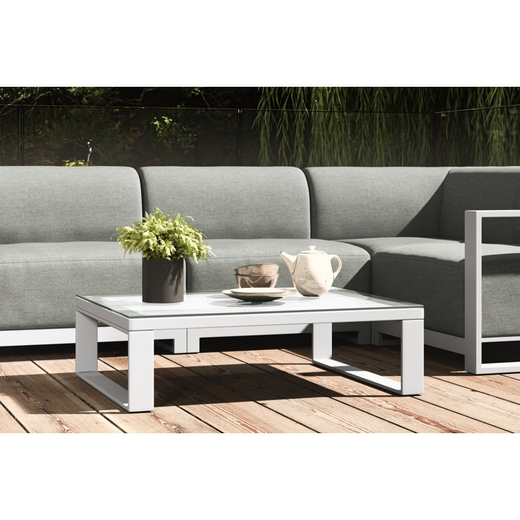 Aluminium coffee deals table outdoor